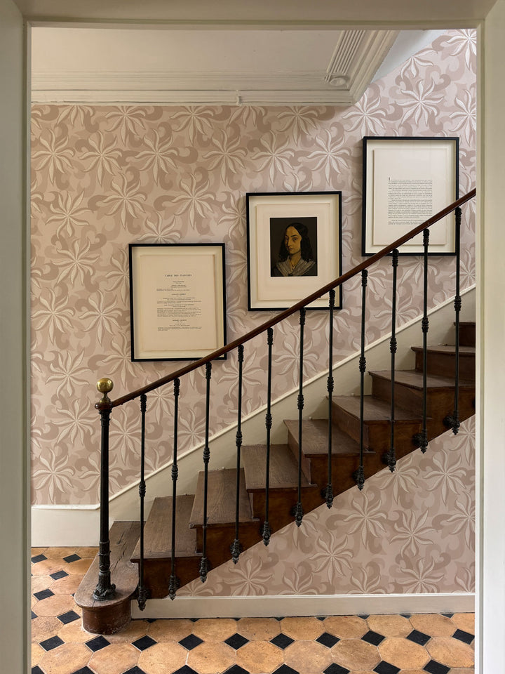 'Multi Frisée' Wallpaper by Clare V. - Dove Bisque Cream