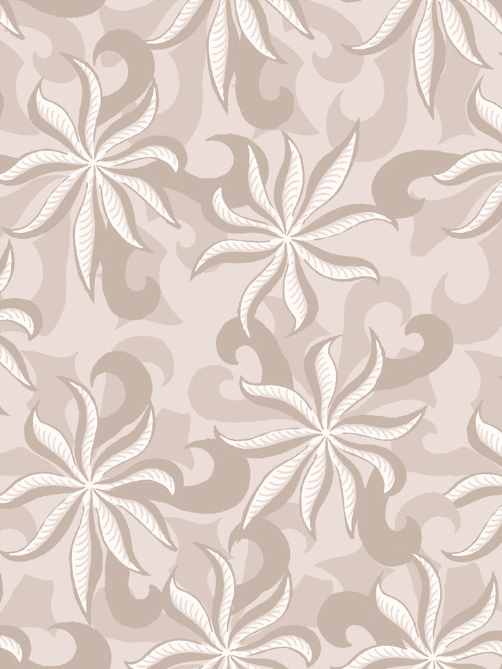 'Multi Frisée' Wallpaper by Clare V. - Dove Bisque Cream