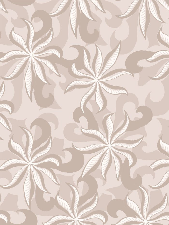 'Multi Frisée' Wallpaper by Clare V. - Dove Bisque Cream