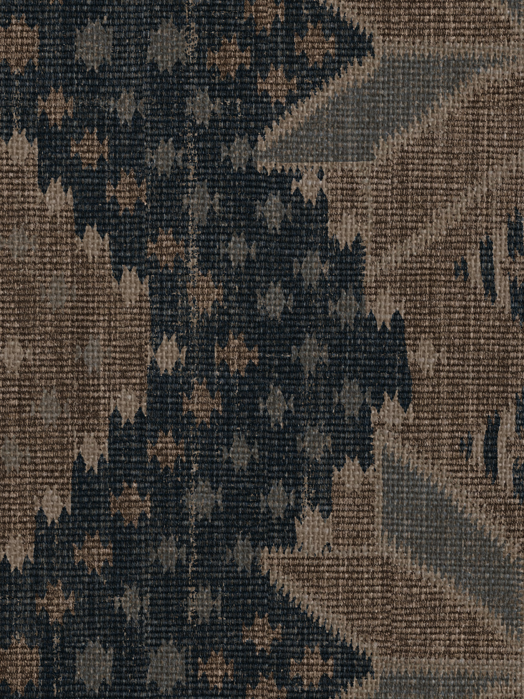 'Northstar Blanket' Burlap Wallpaper by Nathan Turner - Blue Brown