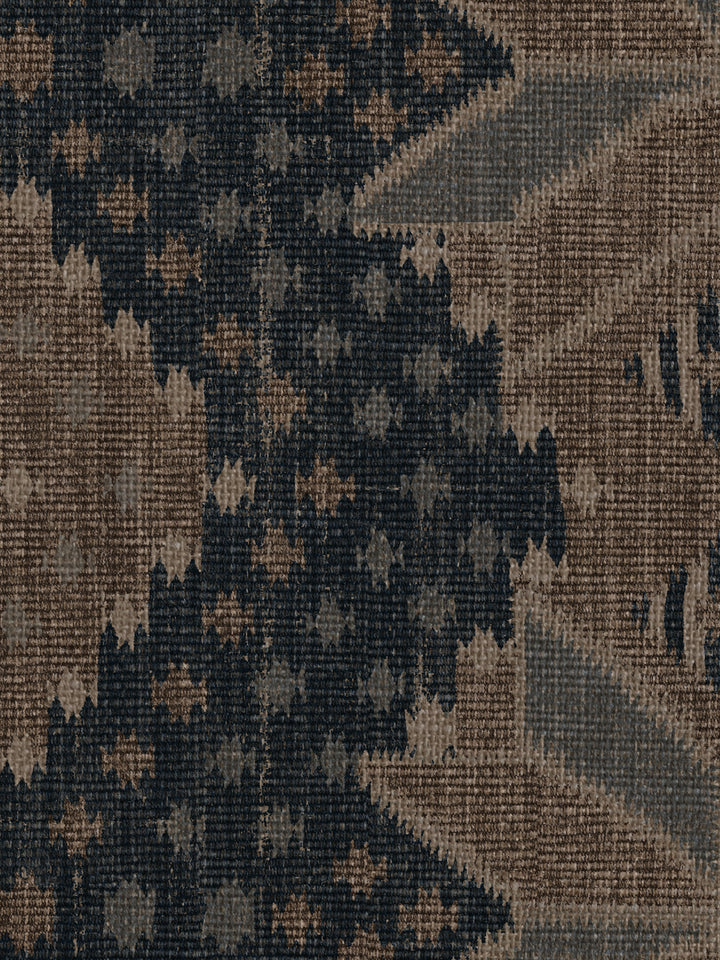 'Northstar Blanket' Burlap Wallpaper by Nathan Turner - Blue Brown