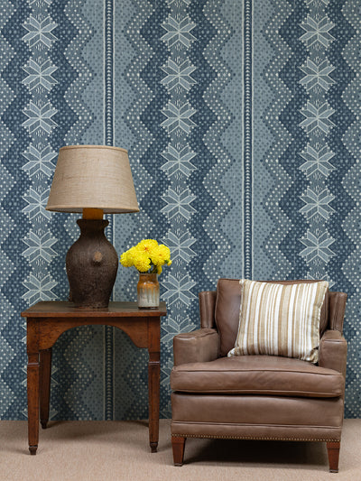 northstar blanket wallpaper by nathan turner blue