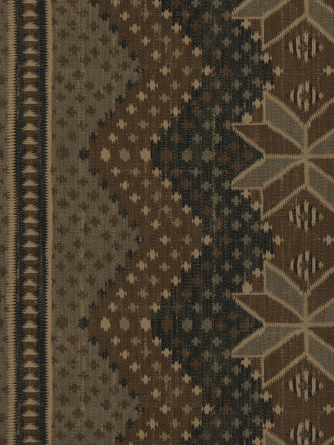 northstar blanket kraft wallpaper by nathan turner blue brown