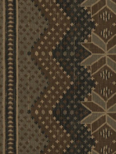 'Northstar Blanket' Kraft Wallpaper by Nathan Turner - Blue Brown