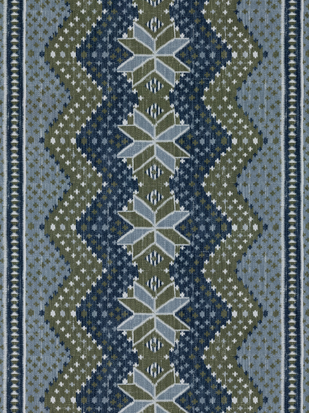 northstar blanket linen fabric by nathan turner blue army