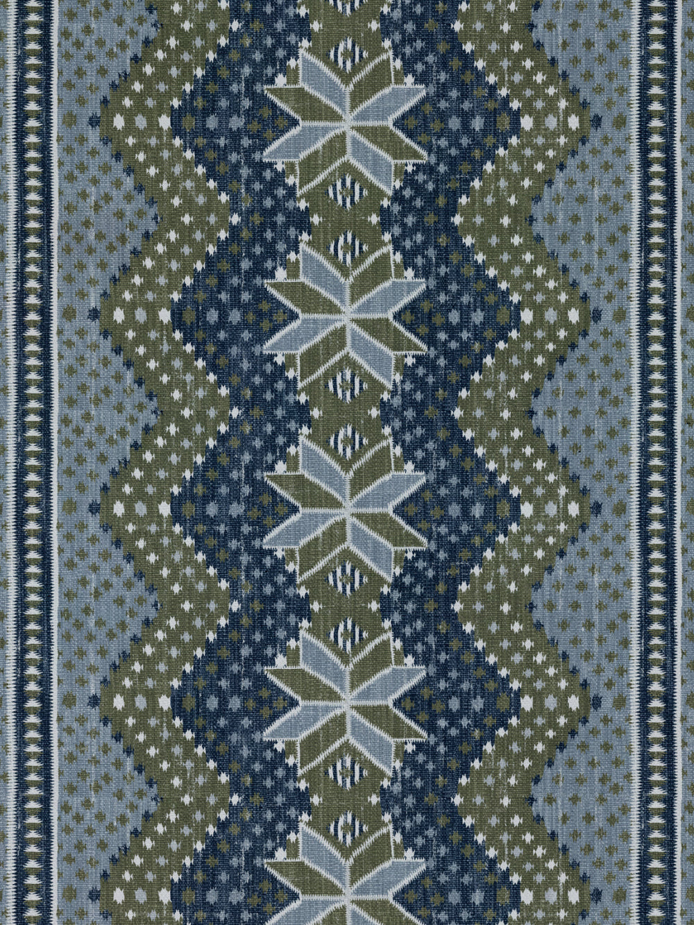 northstar blanket linen fabric by nathan turner blue army