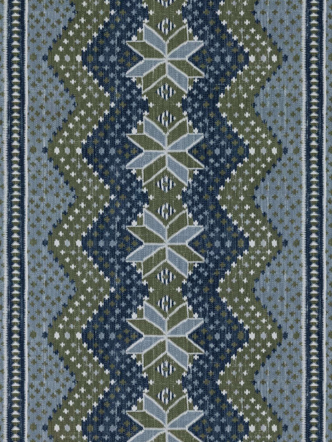 northstar blanket linen fabric by nathan turner blue army