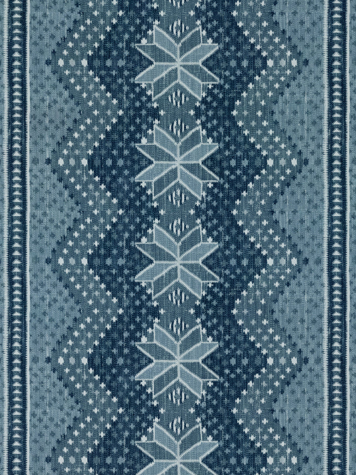 northstar blanket linen fabric by nathan turner blue