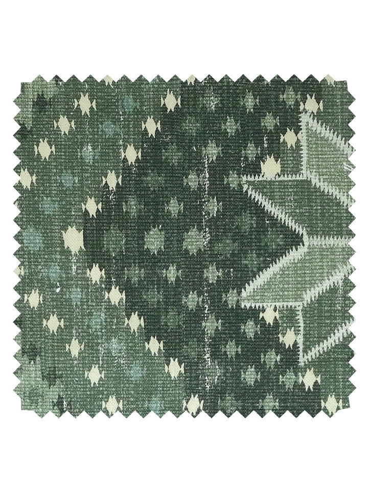 northstar blanket linen fabric by nathan turner green