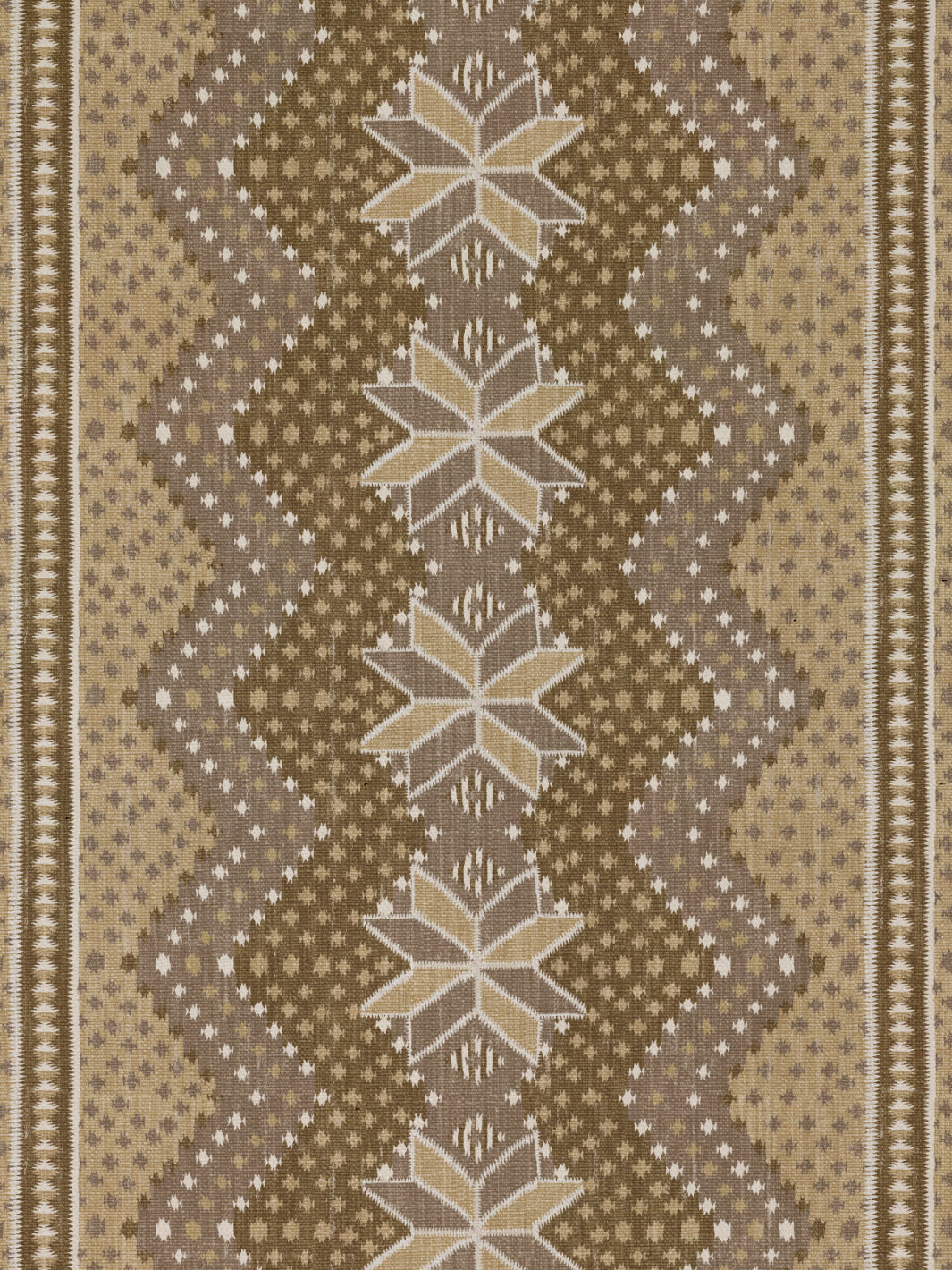 'Northstar Blanket' Linen Fabric by Nathan Turner - Mustard