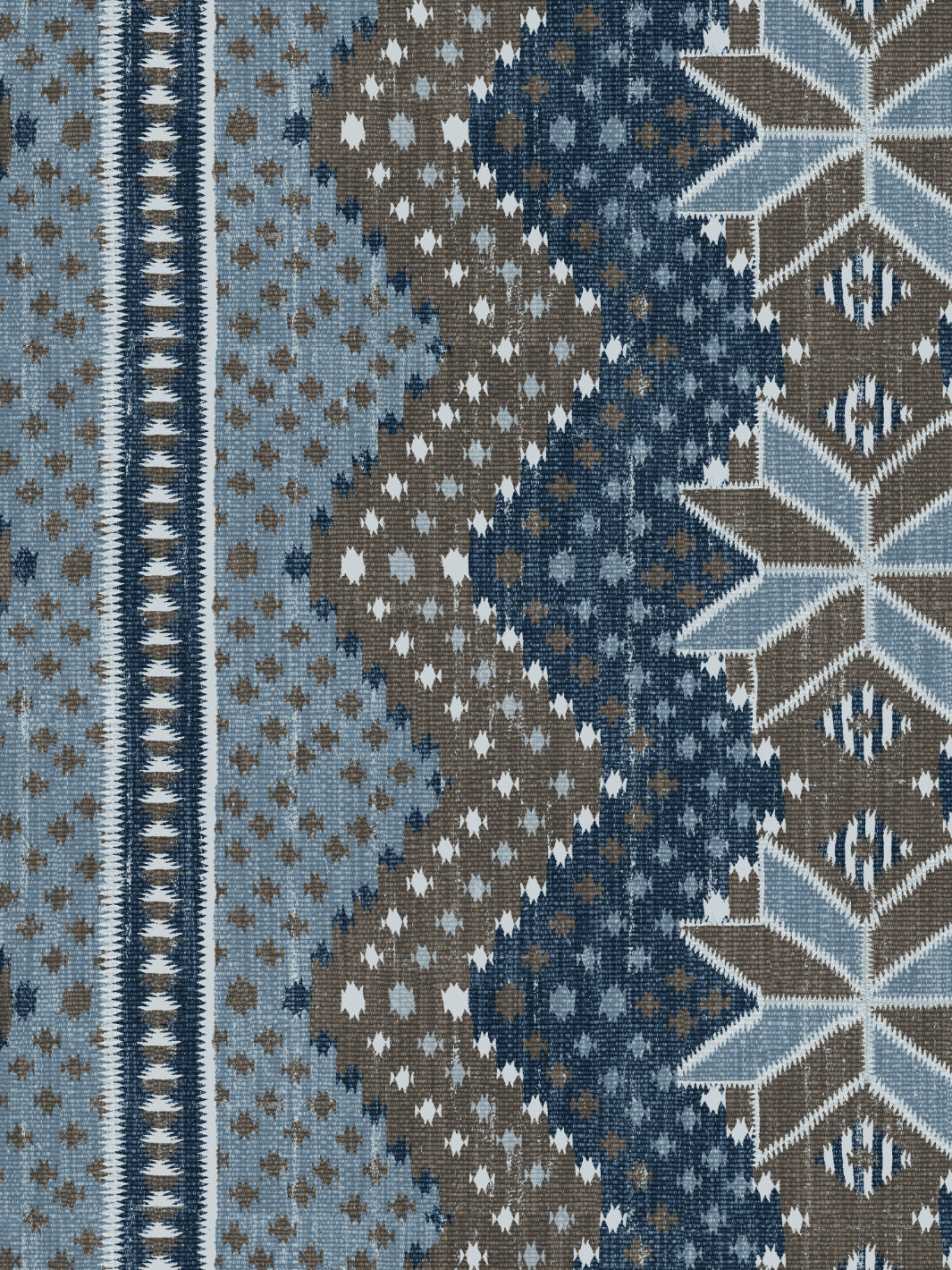 'Northstar Blanket' Wallpaper by Nathan Turner - Blue Brown