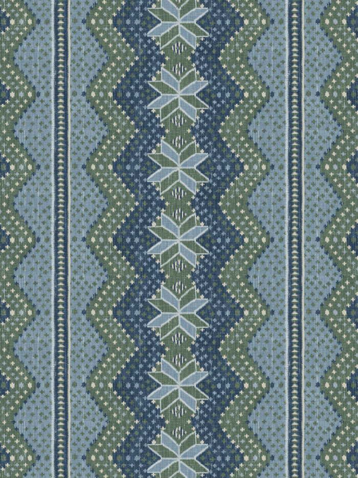 'Northstar Blanket' Wallpaper by Nathan Turner - Blue Green