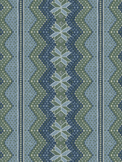 'Northstar Blanket' Wallpaper by Nathan Turner - Blue Green