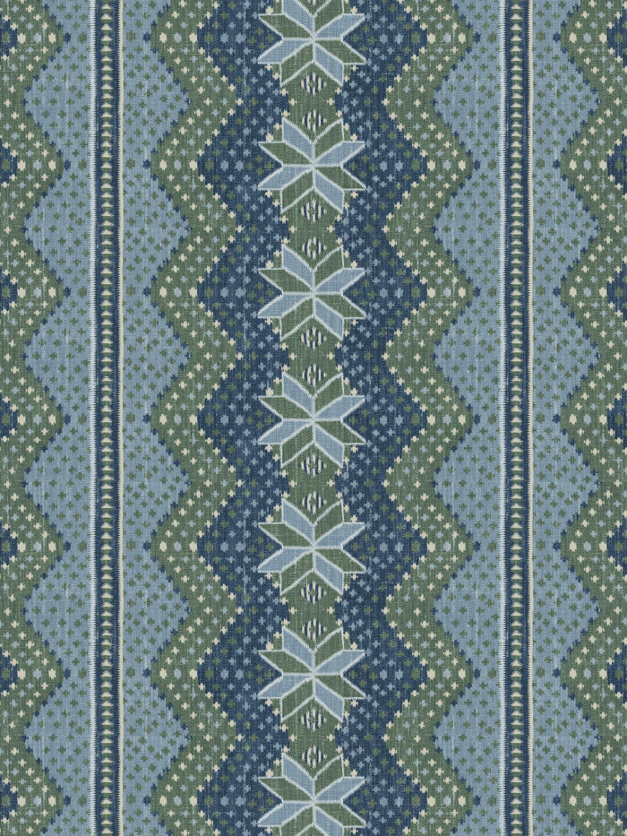 'Northstar Blanket' Wallpaper by Nathan Turner - Blue Green