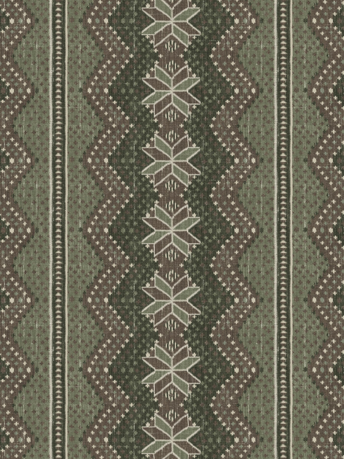 'Northstar Blanket' Wallpaper by Nathan Turner - Moss Brown