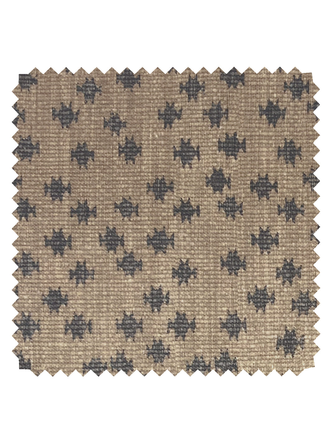 'Northstar Star' Linen Fabric by Nathan Turner - Brown