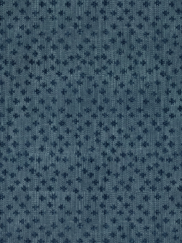 northstar star linen fabric by nathan turner dark blue