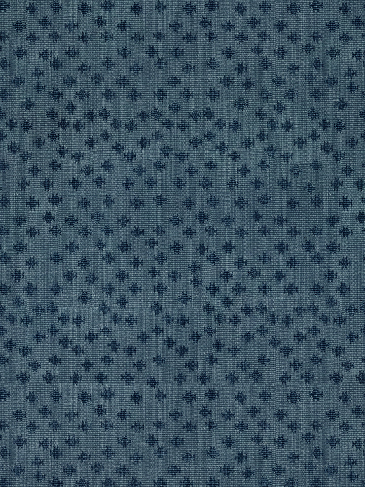 northstar star linen fabric by nathan turner dark blue