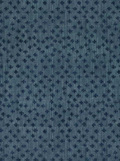 'Northstar Star' Linen Fabric by Nathan Turner - Dark Blue