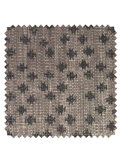 'Northstar Star' Linen Fabric by Nathan Turner - Dark Brown