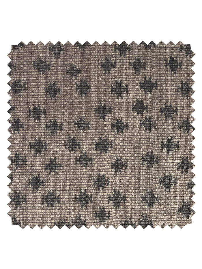 Northstar Star' Linen Fabric by Nathan Turner - Dark Brown