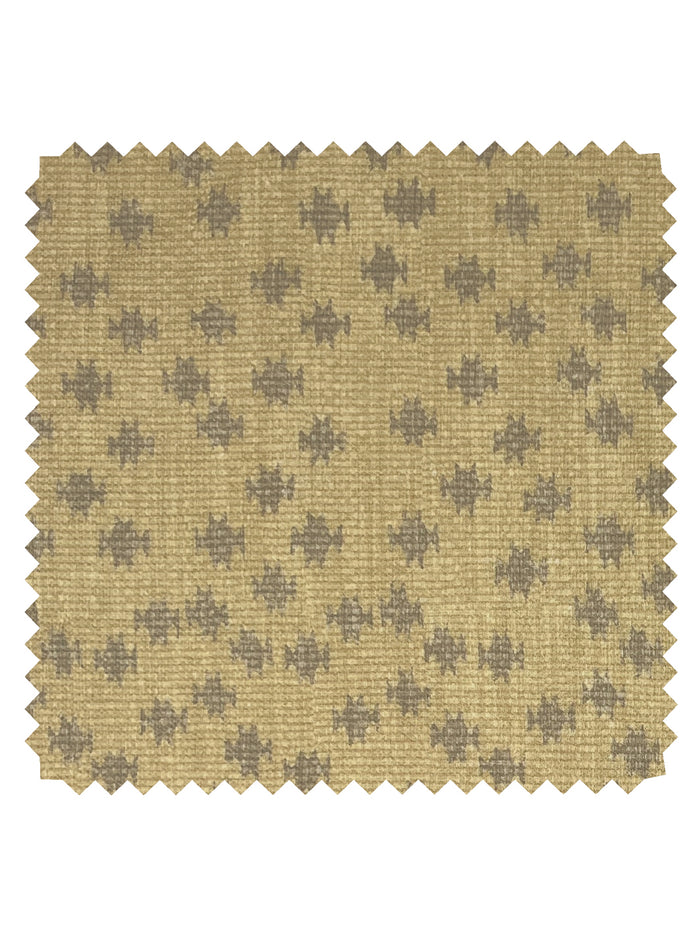 Northstar Star' Linen Fabric by Nathan Turner - Mustard