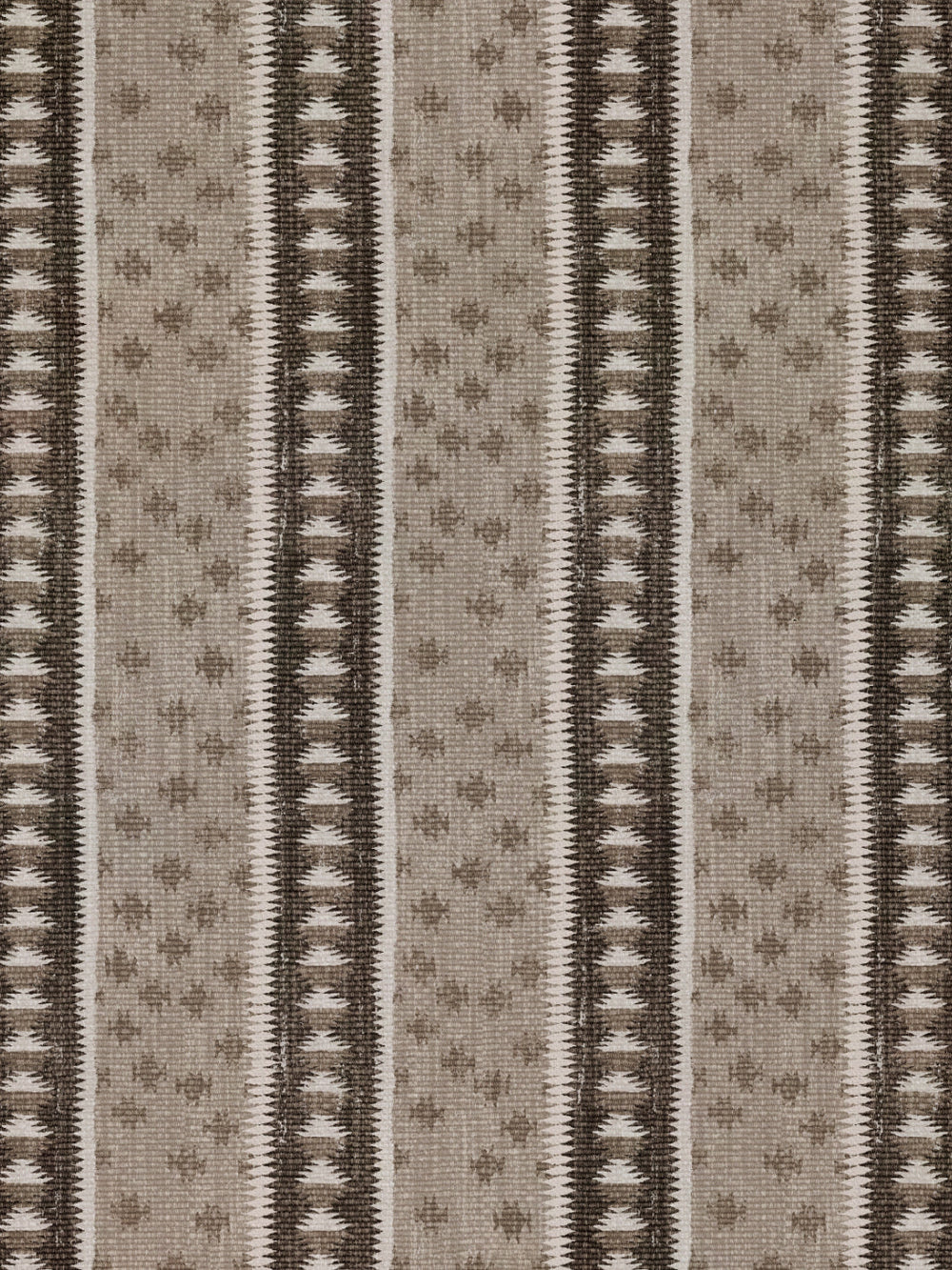northstar stripe linen fabric by nathan turner brown