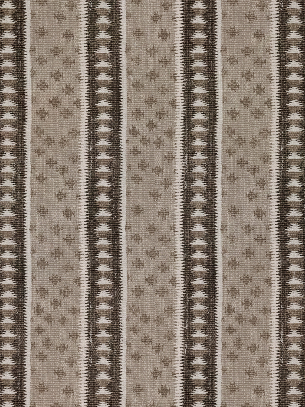 'Northstar Stripe' Linen Fabric by Nathan Turner - Brown