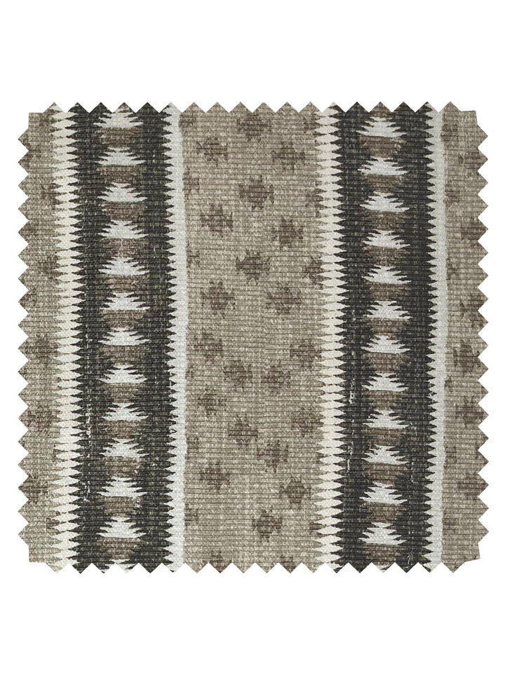 northstar stripe linen fabric by nathan turner brown