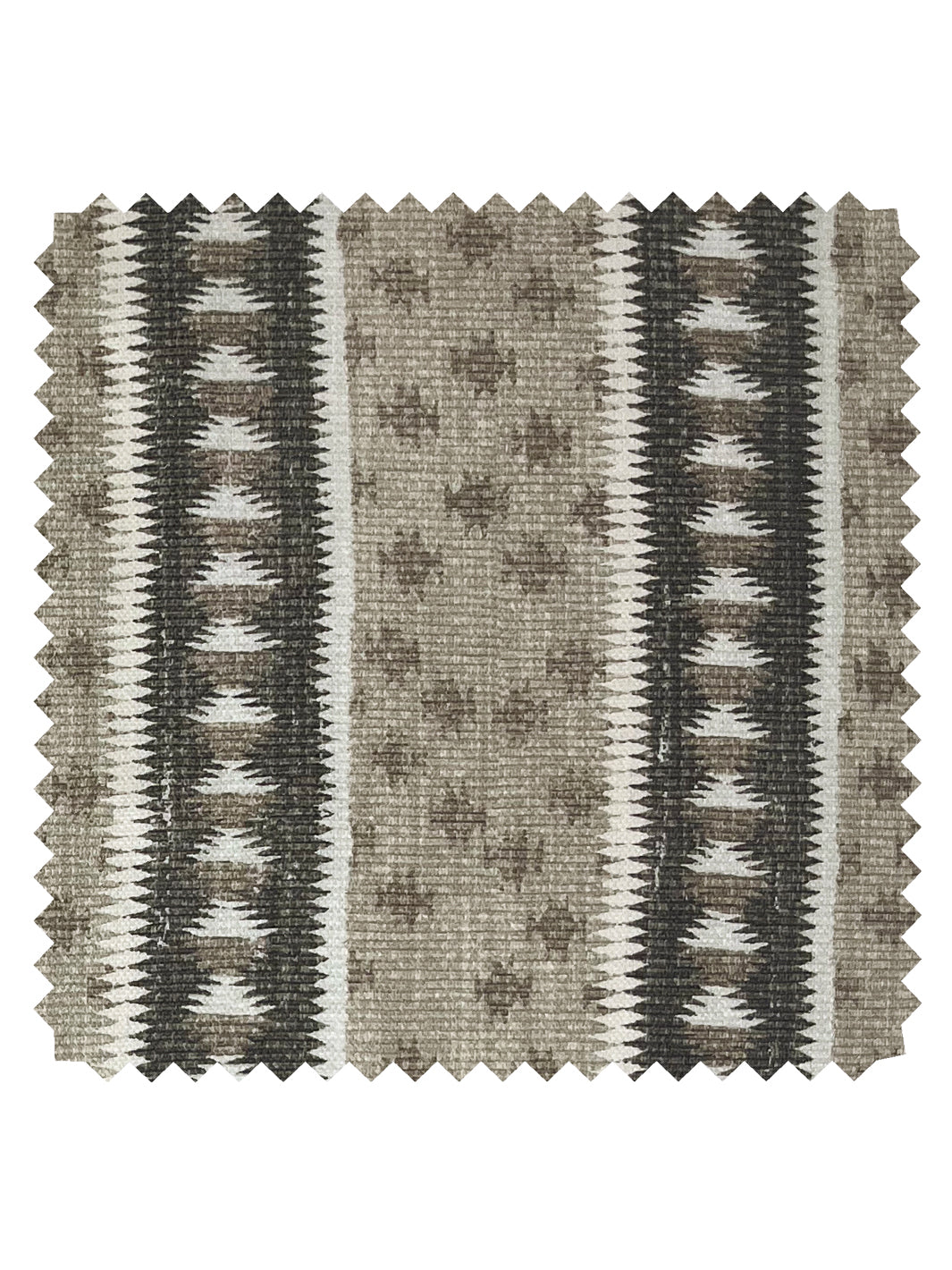 'Northstar Stripe' Linen Fabric by Nathan Turner - Brown