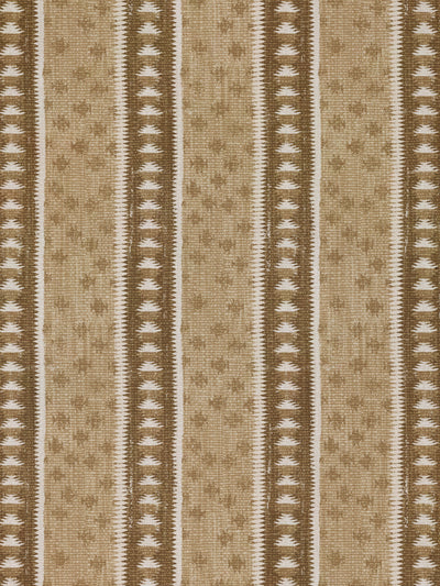 'Northstar Stripe' Linen Fabric by Nathan Turner - Gold