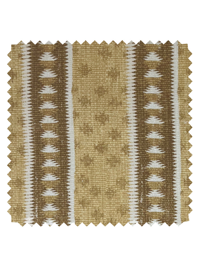 Northstar Stripe' Linen Fabric by Nathan Turner - Gold