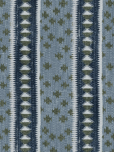 'Northstar Stripe' Wallpaper by Nathan Turner - Blue Army Green