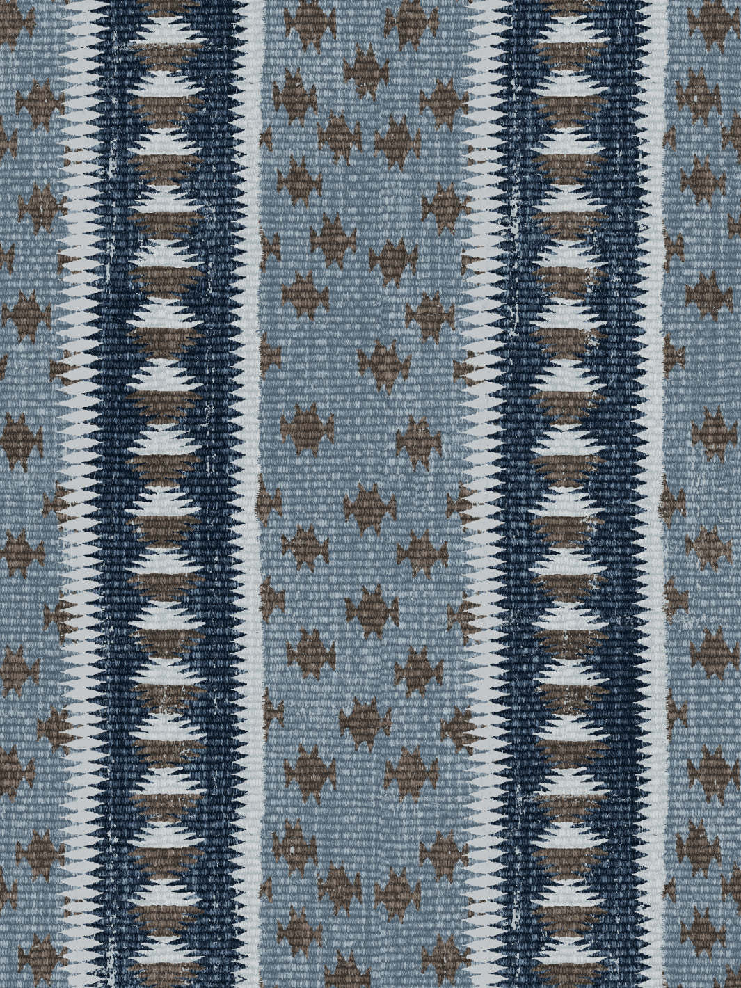 northstar stripe wallpaper by nathan turner blue brown