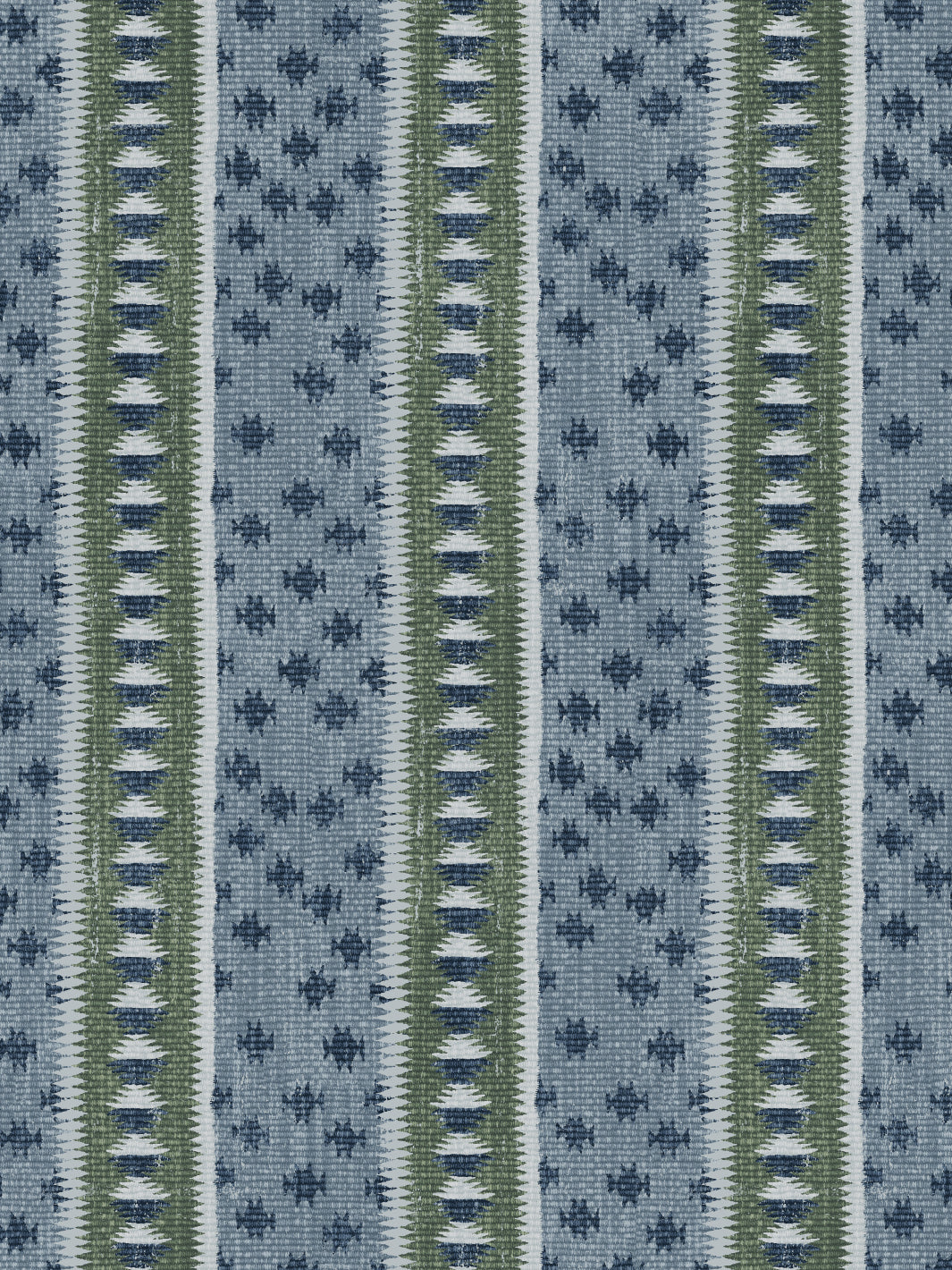 'Northstar Stripe' Wallpaper by Nathan Turner - Green Blue