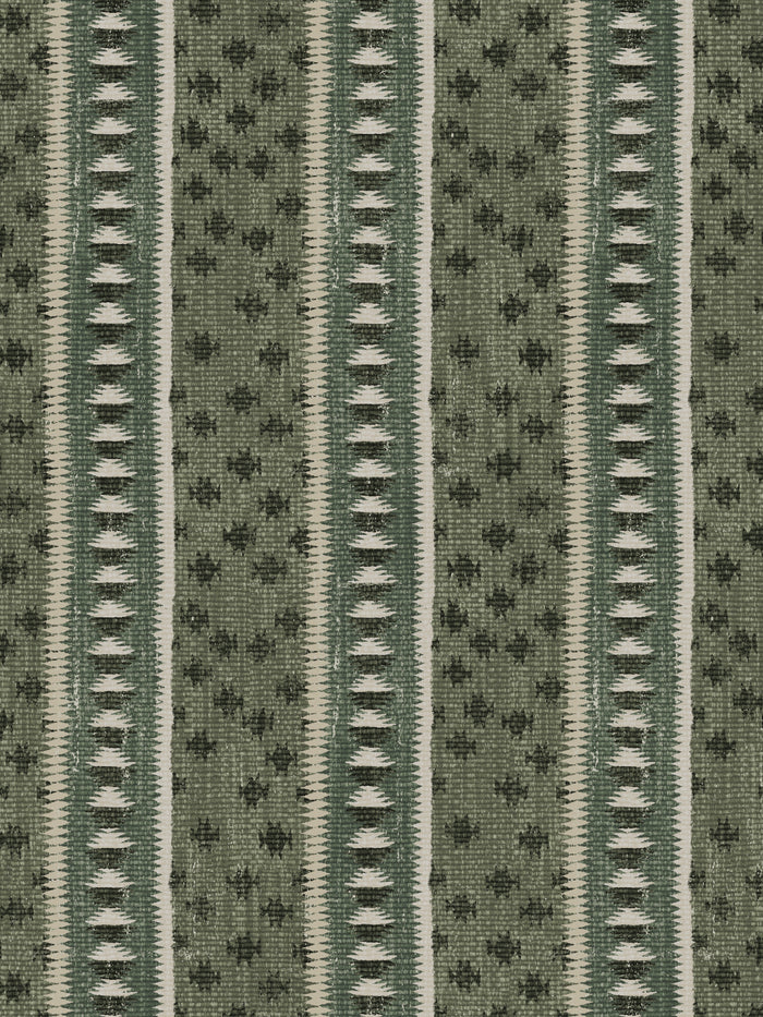 'Northstar Stripe' Wallpaper by Nathan Turner - Green