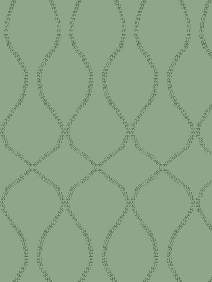 'Odette' Wallpaper by Wallshoppe - Antique Leaf