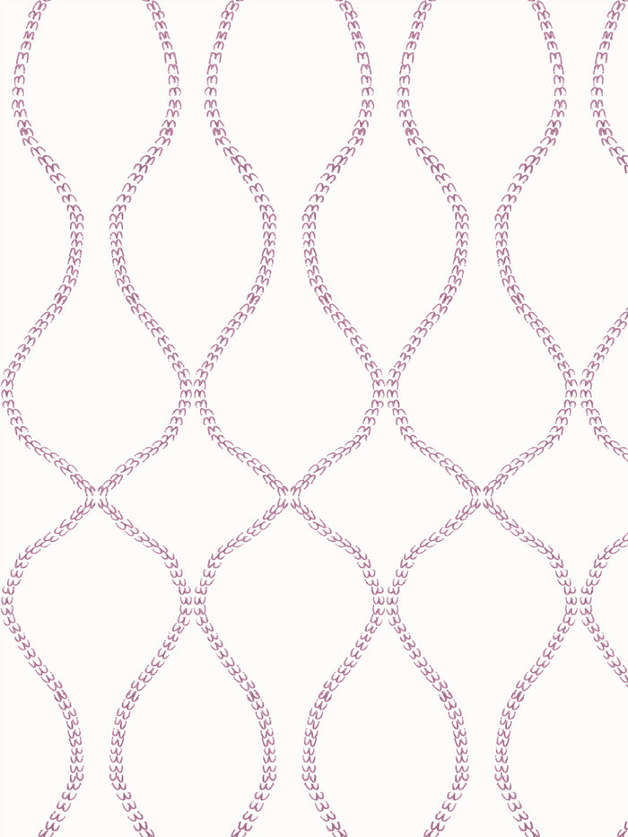 'Odette' Wallpaper by Wallshoppe - Antique Mauve
