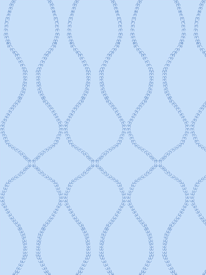 'Odette' Wallpaper by Wallshoppe - Soft Sky