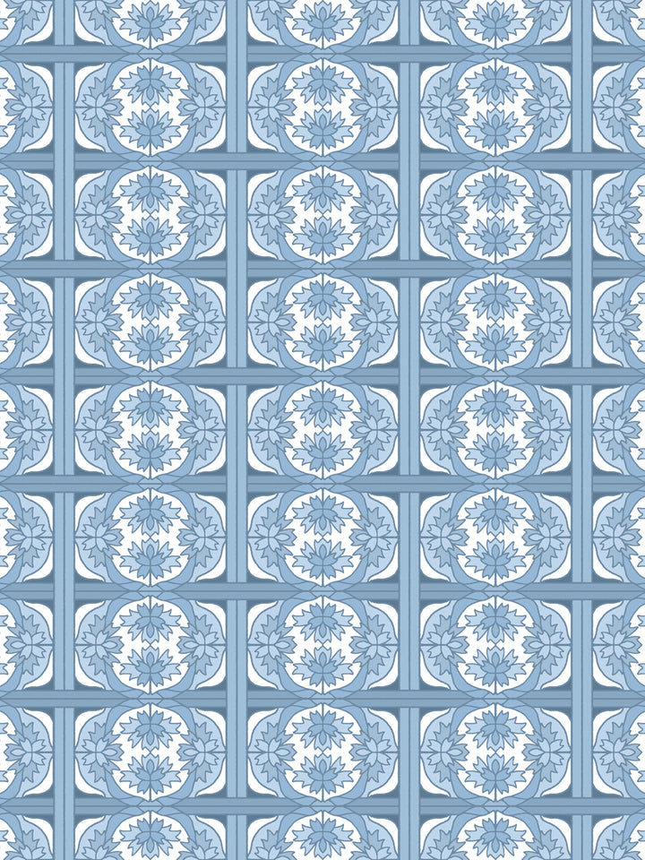 'Ophelia' Wallpaper by Wallshoppe - Denim - Design