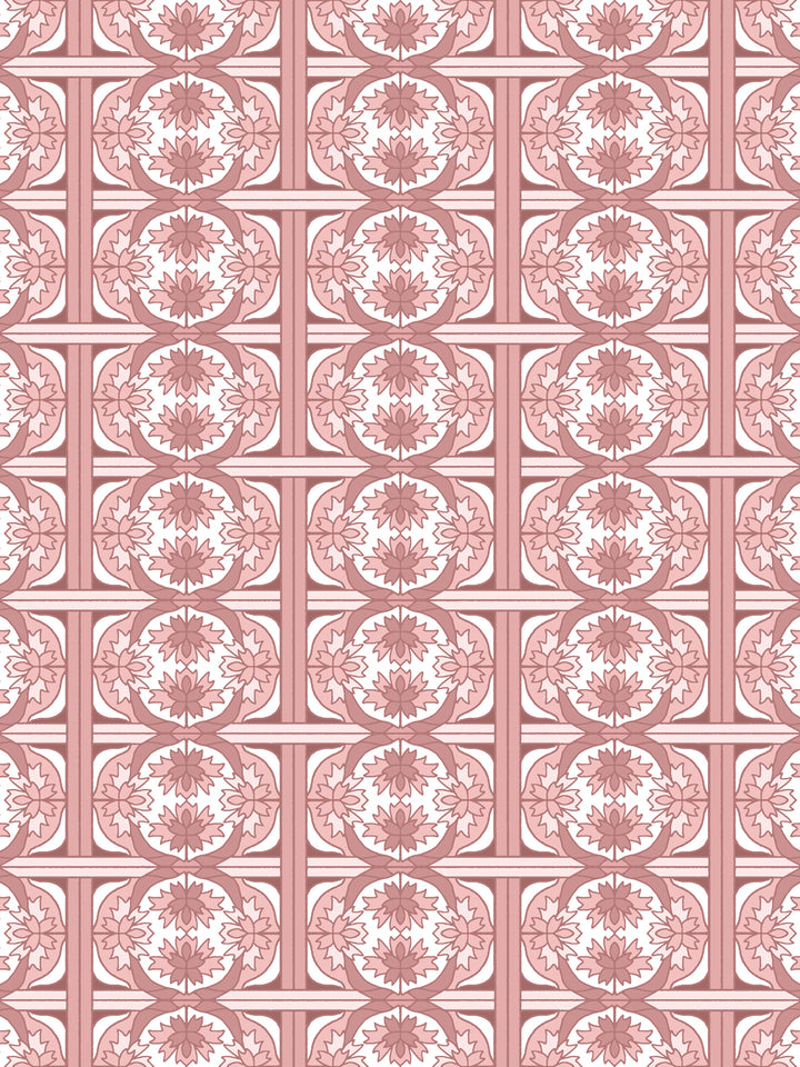 'Ophelia' Wallpaper by Wallshoppe - Rosewood - Design