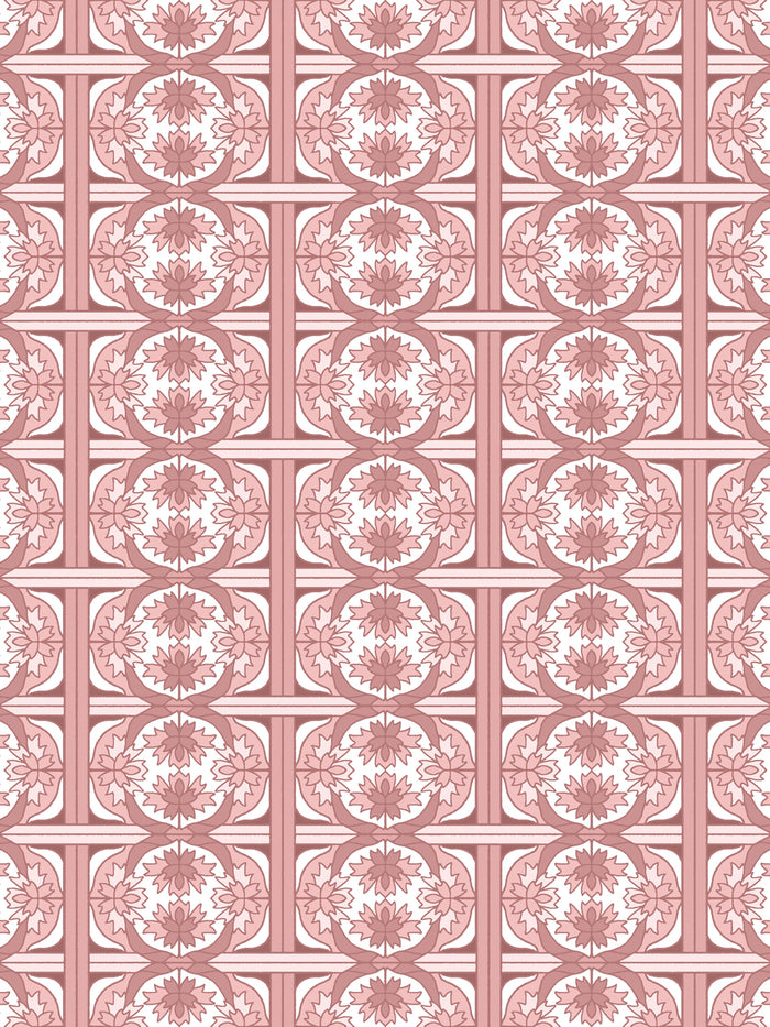 'Ophelia' Wallpaper by Wallshoppe - Rosewood