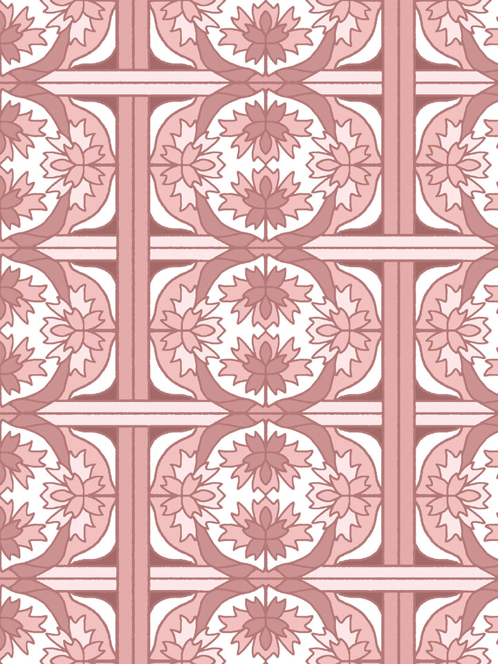 'Ophelia' Wallpaper by Wallshoppe - Rosewood - Detail