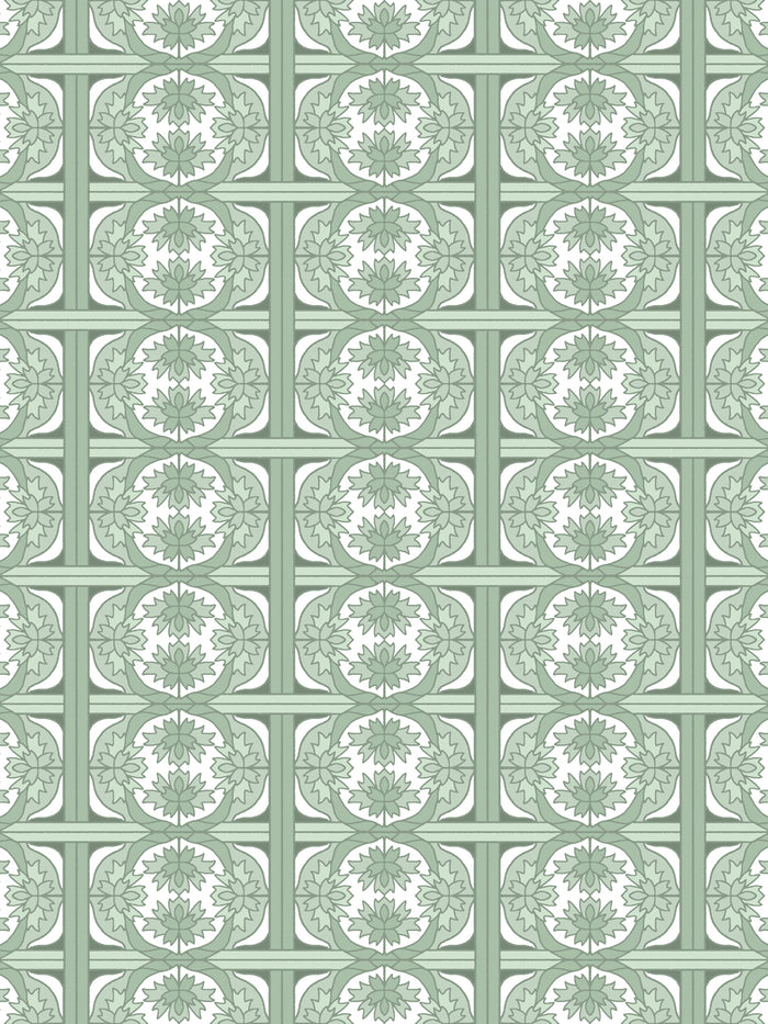 'Ophelia' Wallpaper by Wallshoppe - Sage