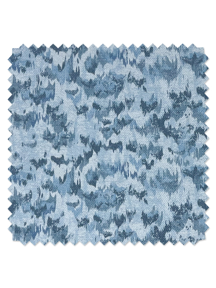 Owl' Linen Fabric by Nathan Turner - Blue