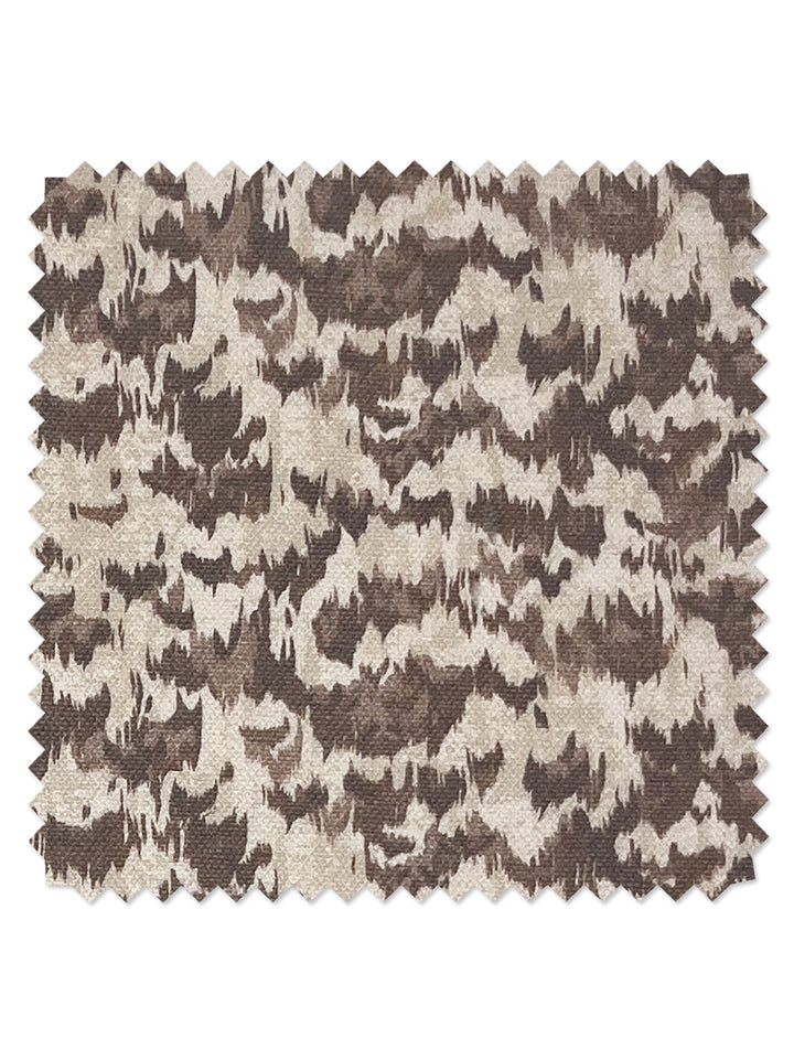 owl linen fabric by nathan turner brown