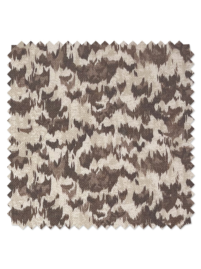 Owl' Linen Fabric by Nathan Turner - Brown