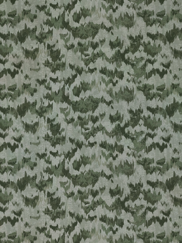 owl linen fabric by nathan turner green