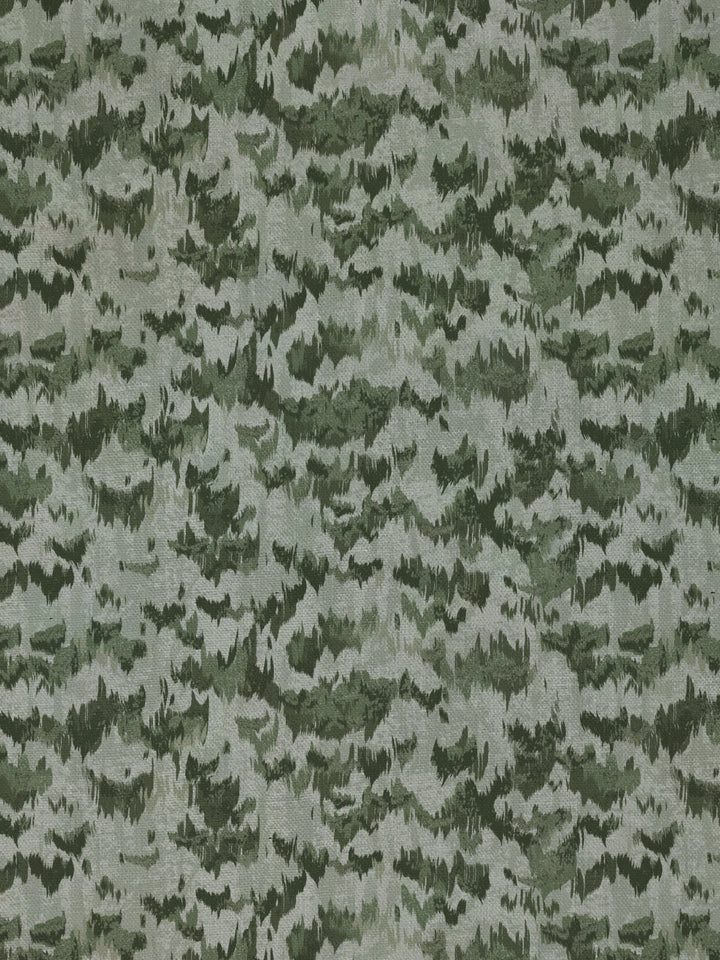 owl linen fabric by nathan turner green
