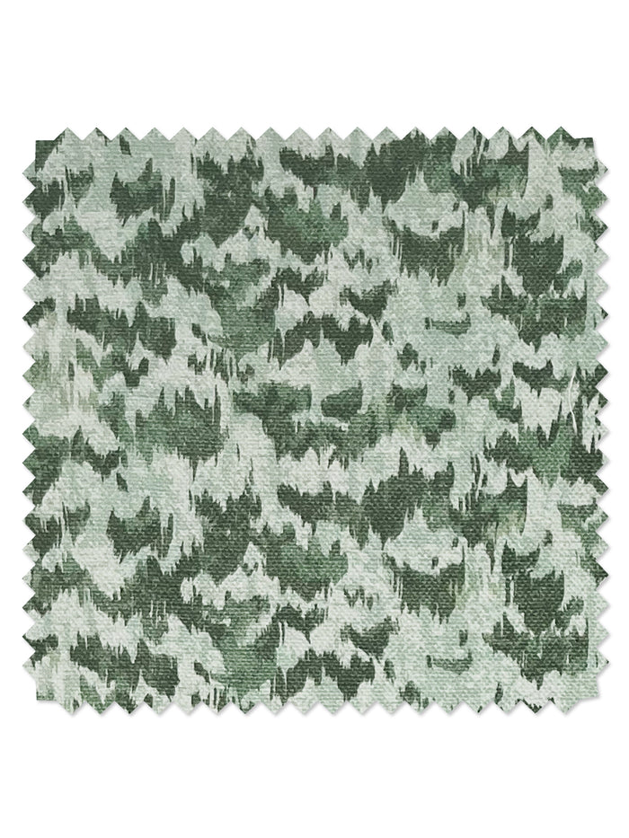 Owl' Linen Fabric by Nathan Turner - Green